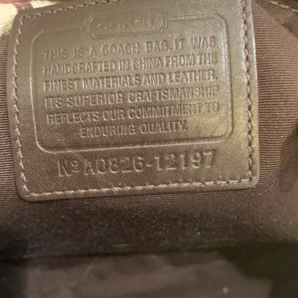 Coach Purse cream tan and brown - Picture 9 of 9